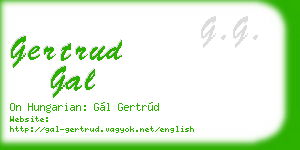 gertrud gal business card